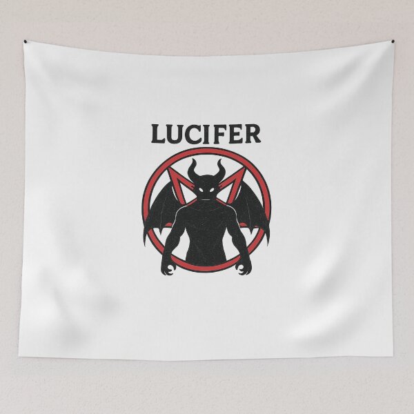 Item preview, Lucifer Demon Silhouette – Occult Pentagram Symbol designed and sold by Fleetwood1994.