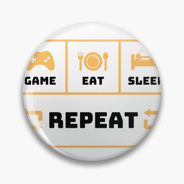 Item preview, Game Eat Sleep Repeat designed and sold by Viralio.
