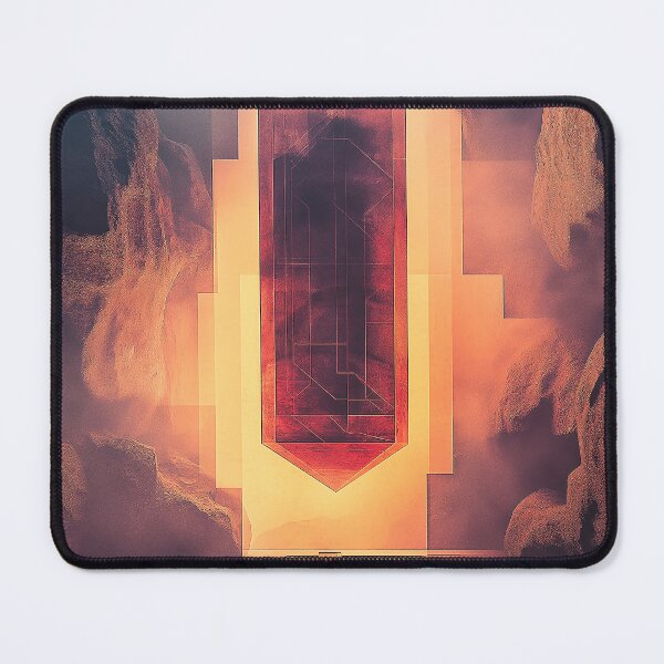 Item preview, Mega Crystal in Abstract Digital World, Game Art Design, Retro Futurism designed and sold by sansgone-art.