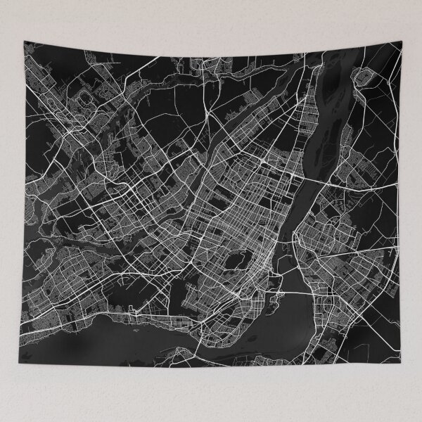 Item preview, Montreal City Map of Quebec, Canada - Full Moon designed and sold by deMAP.
