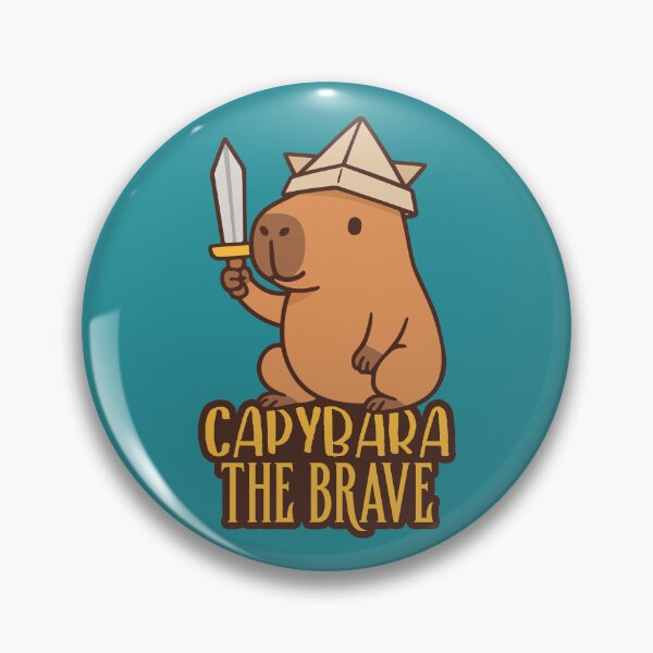 Item preview, Capybara the brave designed and sold by RatArt Designs.