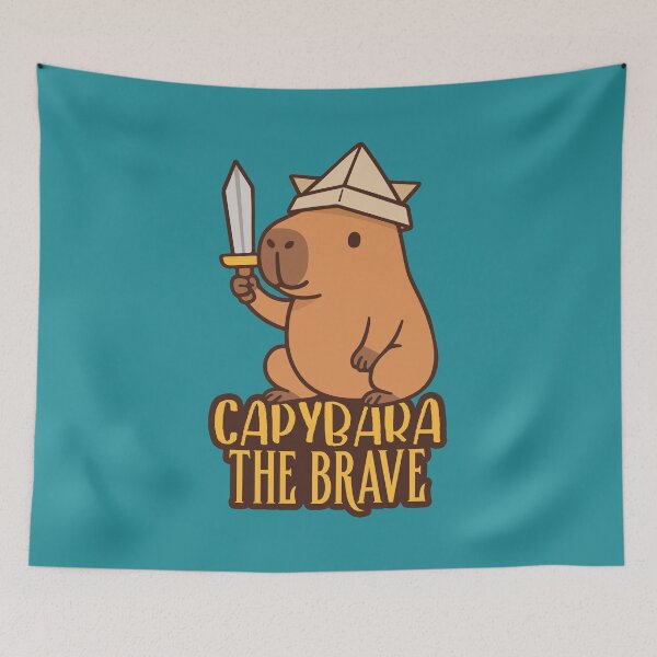 Item preview, Capybara the brave designed and sold by RatArt Designs.