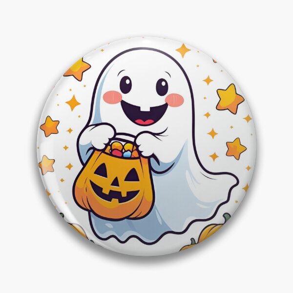 Item preview, Kawaii Halloweenpumpkin, autumn, holiday, witch, vector, night, illustration, cartoon, bat, moon, october, spooky, party, orange, celebration, scary, horror, cat, hat, dark, design, black, season designed and sold by GoodBestDesigns.