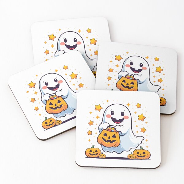 Item preview, Kawaii Halloweenpumpkin, autumn, holiday, witch, vector, night, illustration, cartoon, bat, moon, october, spooky, party, orange, celebration, scary, horror, cat, hat, dark, design, black, season designed and sold by GoodBestDesigns.