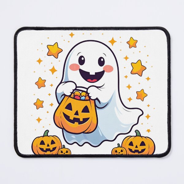 Item preview, Kawaii Halloweenpumpkin, autumn, holiday, witch, vector, night, illustration, cartoon, bat, moon, october, spooky, party, orange, celebration, scary, horror, cat, hat, dark, design, black, season designed and sold by GoodBestDesigns.