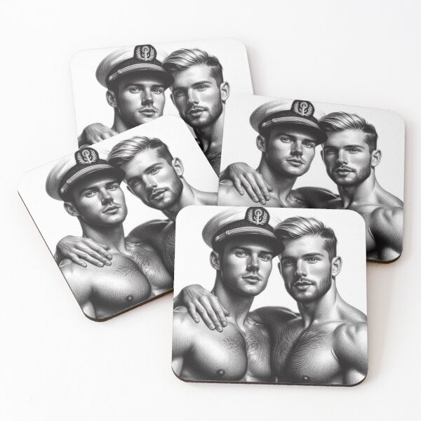 Item preview, Tom of Finland Tribute Sailor Boys Gay Pride Graphic Design designed and sold by ItsAKinkThing.