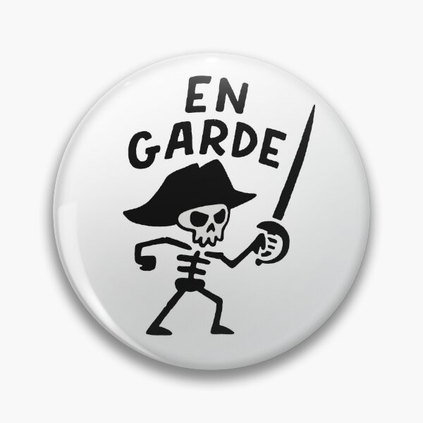 Item preview, En Garde Pirate Skeleton – Bold Cartoon Skull Sword Design designed and sold by PitselehStudio.