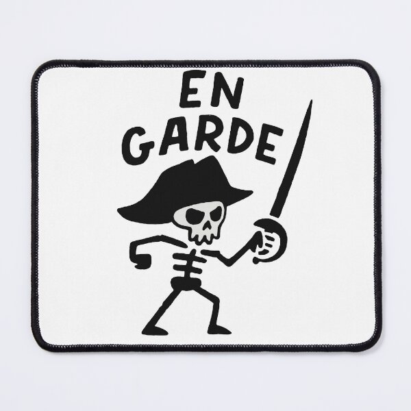 Item preview, En Garde Pirate Skeleton – Bold Cartoon Skull Sword Design designed and sold by PitselehStudio.