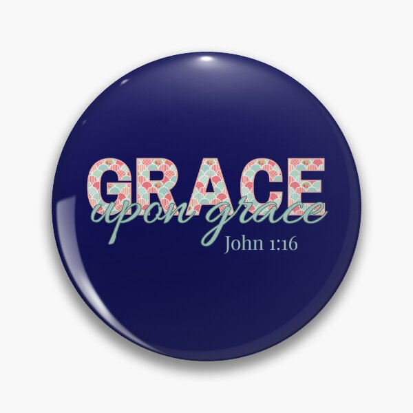 Item preview, Grace Upon Grace Bible Verse Quote | John 1:16 Christian Wall Art, Faith Encouragement Gift, Minimalist Scripture Design designed and sold by AmenAlways.