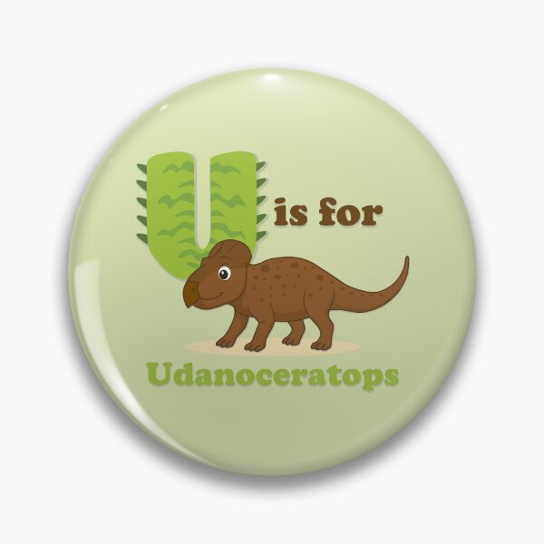 Artikelvorschau, Süßes Dinosaurier Alphabet Poster Udanoceratops | Kinderzimmer & Spielzimmer Kunst entworfen und verkauft von FilizDesigner.