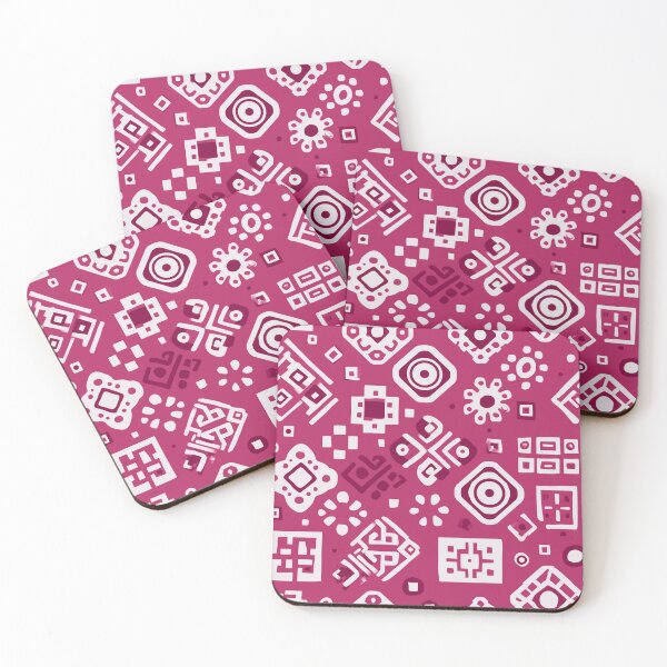 Item preview, Geometric Tribal Fuchsia Pattern designed and sold by Moisky Patterns.
