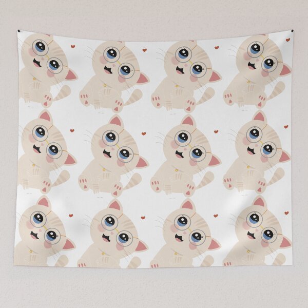 Item preview, Blue eyed cute cat designed and sold by studioarjuna.com.