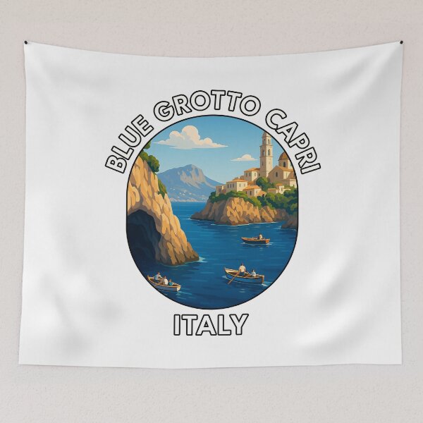 Item preview, Blue Grotto Capri Italy – Mediterranean Sea Cave Travel designed and sold by inkNext.