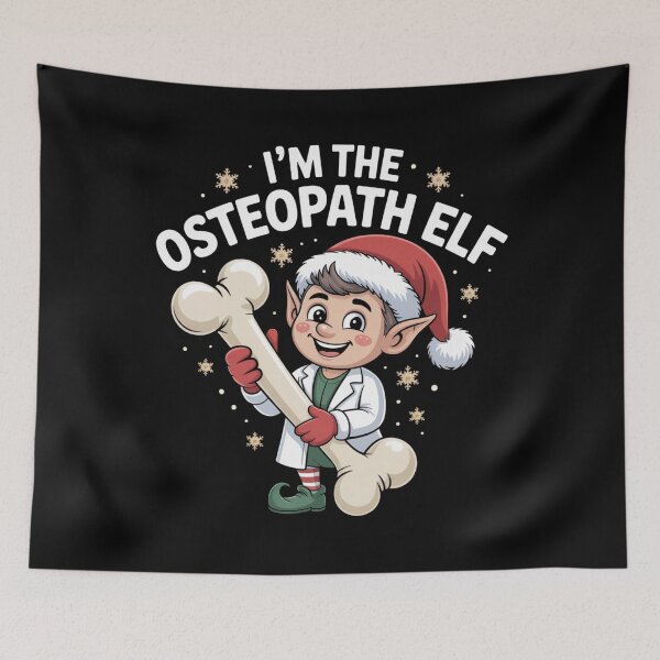 Item preview, I’m the Osteopath Elf – Funny Christmas Osteopathy Design designed and sold by osteopath shop.
