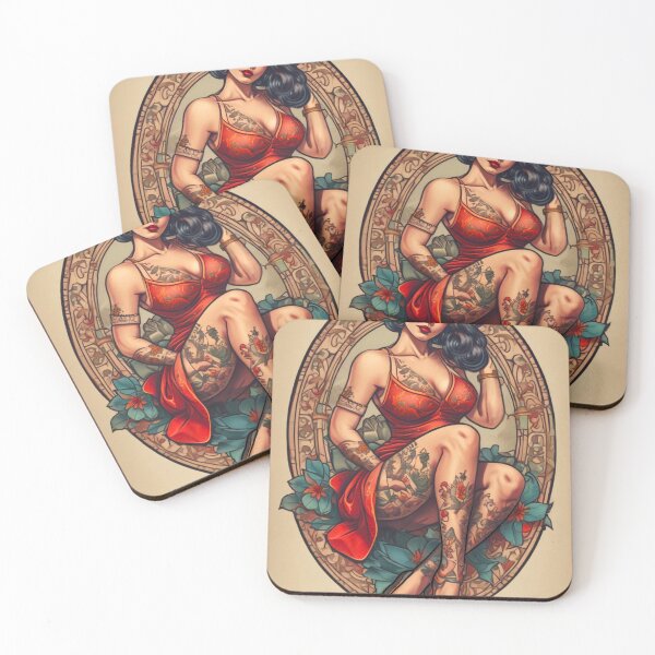 Item preview, Pinup Girl Tattoo  designed and sold by MatrixTattoo.