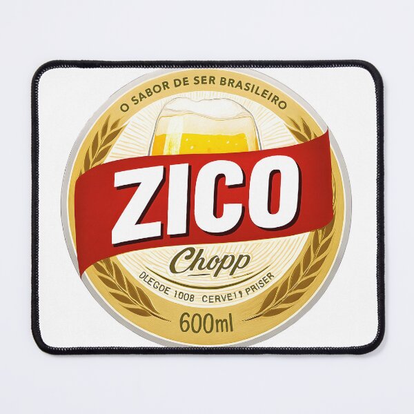 Item preview, Zico Brahma – Brazilian Football Legend Parody Beer Label designed and sold by WhisperFrame.