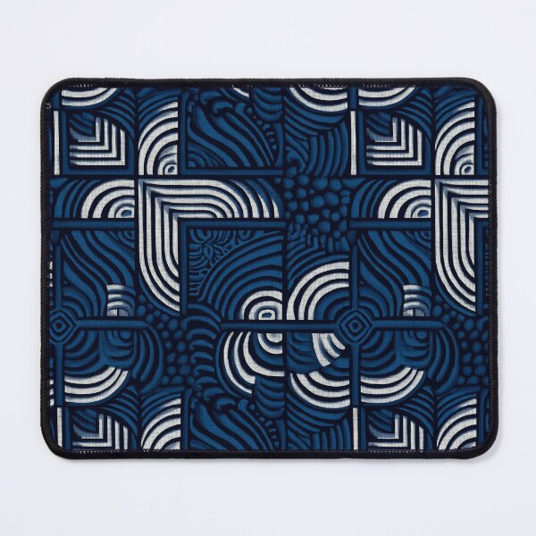 Item preview, Indigo Wave Mosaic Pattern designed and sold by Moisky Patterns.