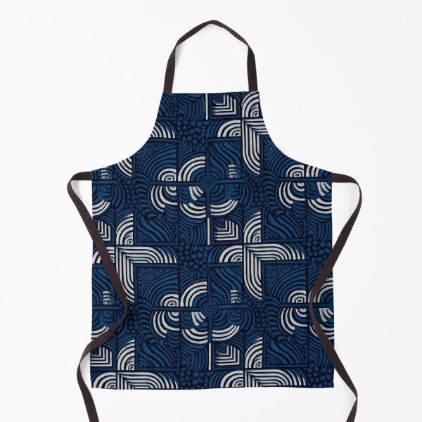 Item preview, Indigo Wave Mosaic Pattern designed and sold by Moisky Patterns.