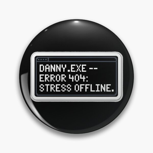 Item preview, Funny Tech Error Sticker – Stress Offline Pixel Art designed and sold by ArtistanForge.