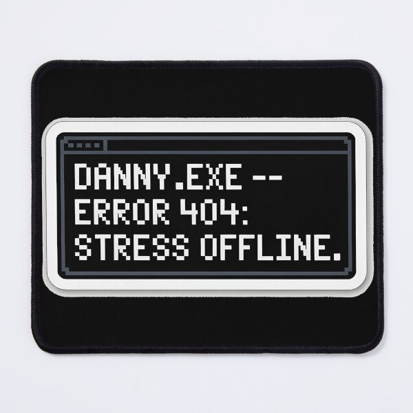 Item preview, Funny Tech Error Sticker – Stress Offline Pixel Art designed and sold by ArtistanForge.