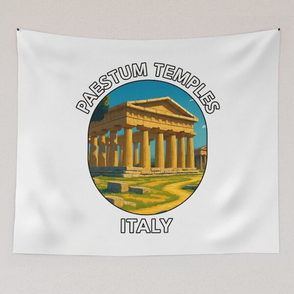 Item preview, Paestum Temples Campania Italy – Ancient Greek Travel Ruins designed and sold by inkNext.