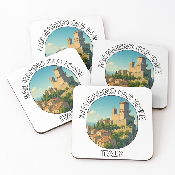 Item preview, San Marino Old Town – Medieval Hilltop Travel Charm designed and sold by inkNext.