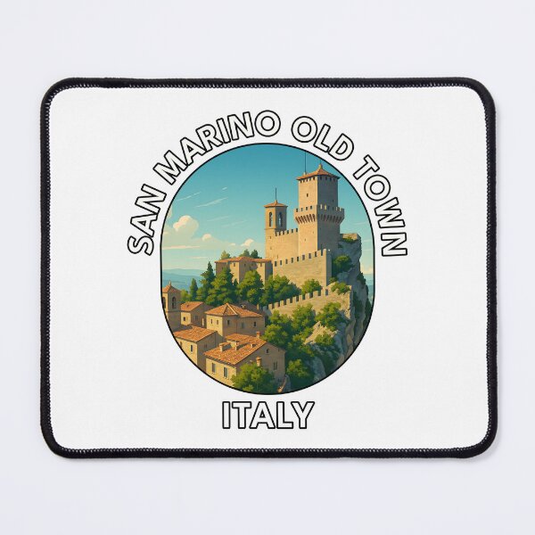 Item preview, San Marino Old Town – Medieval Hilltop Travel Charm designed and sold by inkNext.