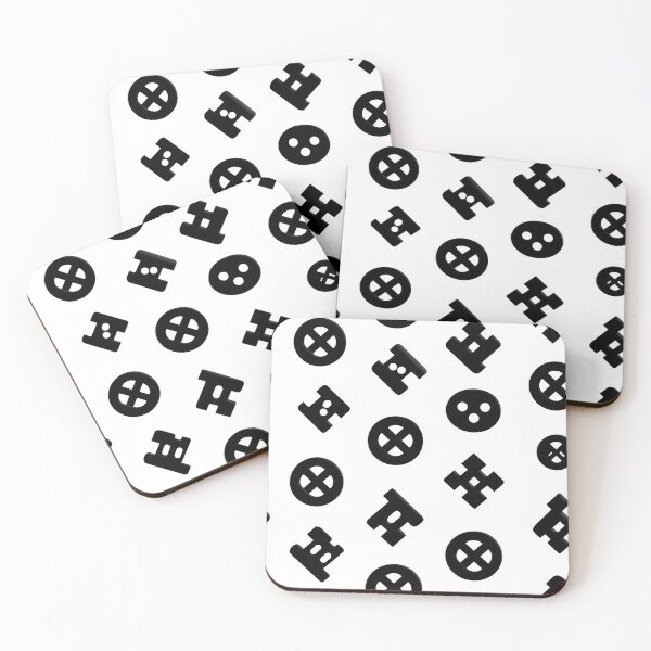 Item preview, Geometric Gear Symbols Pattern designed and sold by Moisky Patterns.