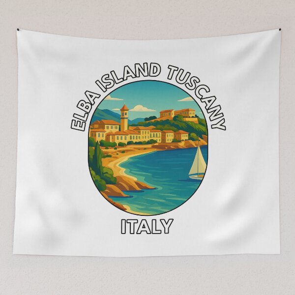 Item preview, Elba Island Tuscany Italy – Summer Coastal Travel Escape designed and sold by inkNext.