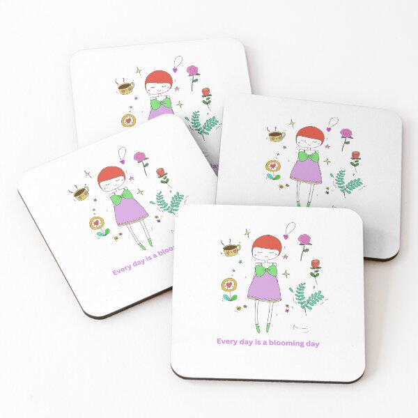 Item preview, Mimi on Bloom Day - Gentle &  Dreamy girl illustration designed and sold by Naphat Goods.