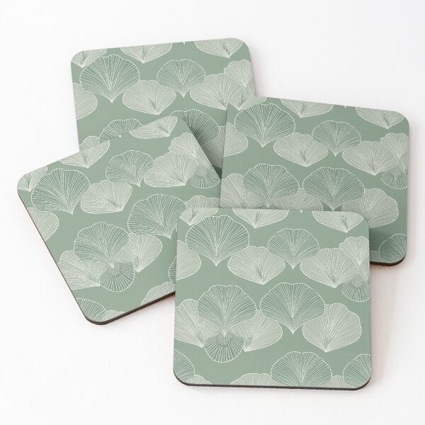 Item preview, Sage Ginkgo Harmony Pattern designed and sold by Moisky Patterns.