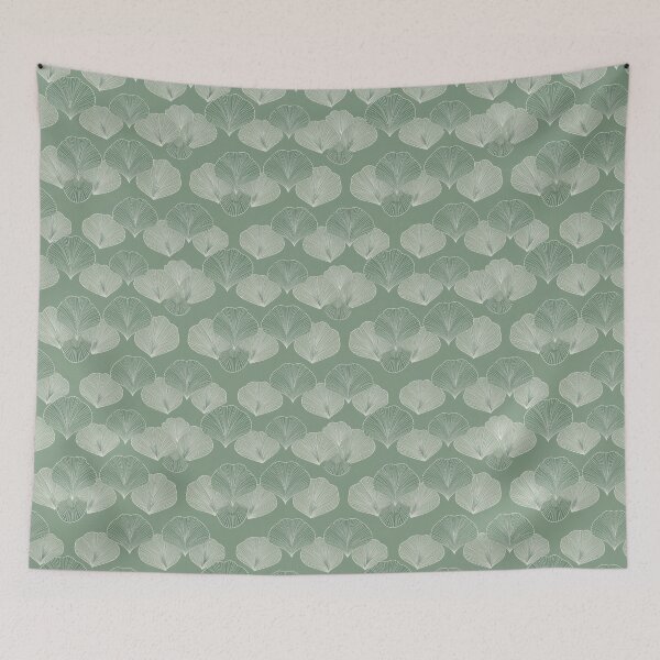 Item preview, Sage Ginkgo Harmony Pattern designed and sold by Moisky Patterns.