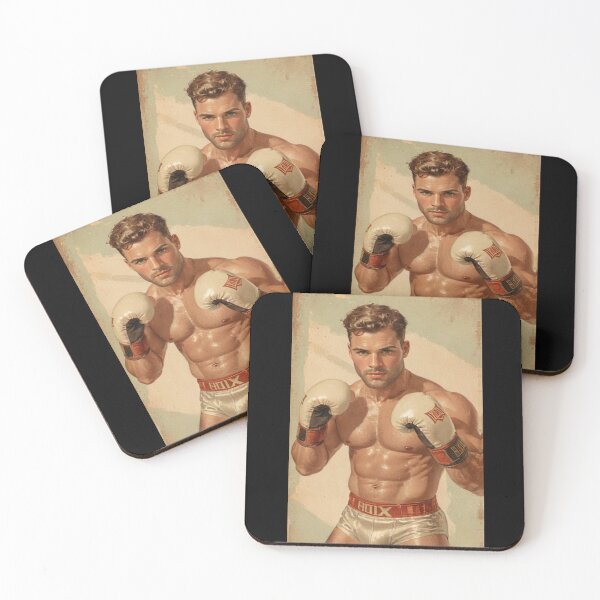 Item preview, 1940s Vintage Boxer Tom of Finland Tribute Gay Pride Graphic Design designed and sold by ItsAKinkThing.