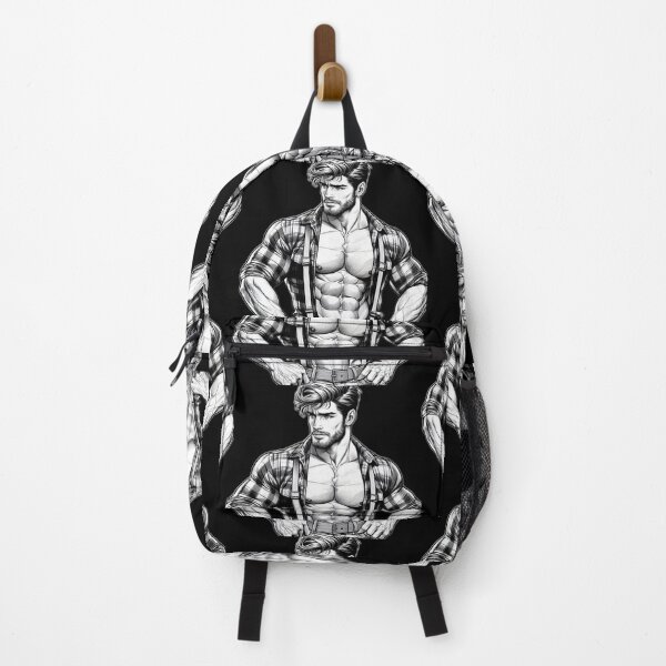 Item preview, Gay Lumberjack Muscle Hunk LGBTQ Gay Pride Color-In Graphic Design designed and sold by ItsAKinkThing.