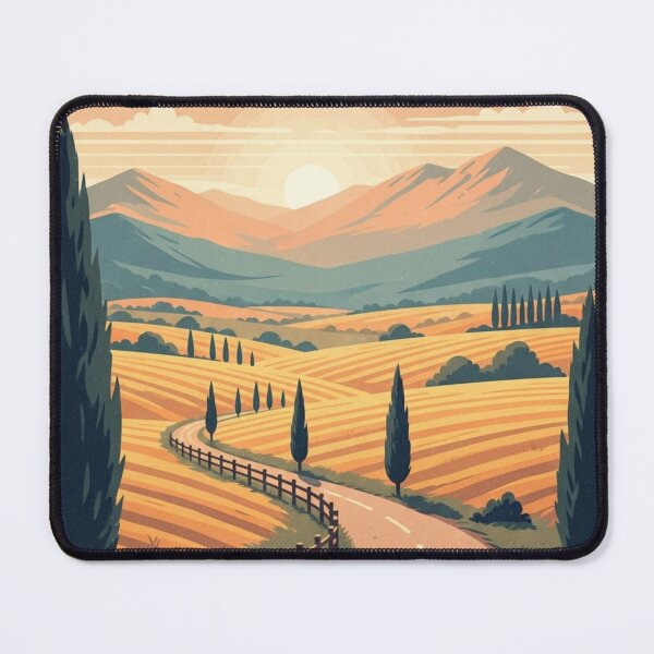 Item preview, Vintage Countryside Sunset Road – Retro Travel Scenery Art designed and sold by Lucky.Z.