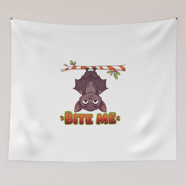 Item preview, Bite Me – Cute Bat Pun Design designed and sold by Rank Sol.