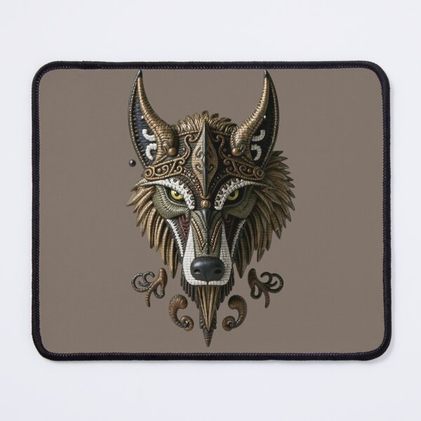 Item preview, Wolf decor, Ornate Werewolf Design, Fantasy Art, Werewolf Shirt, wolf SVG, Celtic Knot Wolf Art, Norse Mythology Animal Print, Royal wolf print designed and sold by TheGaliyaStudio.