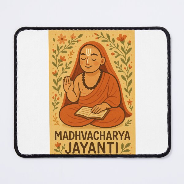 Item preview, Seated Madhvacharya Udupi Karnataka designed and sold by Places On Earth.