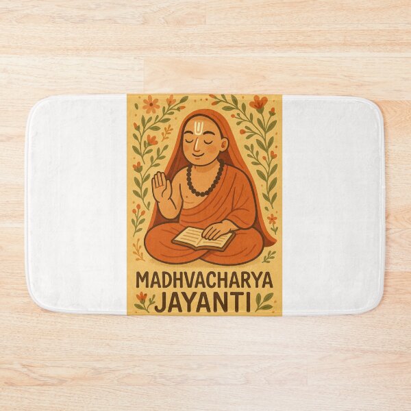 Item preview, Seated Madhvacharya Udupi Karnataka designed and sold by Places On Earth.
