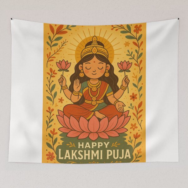 Item preview,  Lakshmi Puja Festival Celebration India designed and sold by Places On Earth.