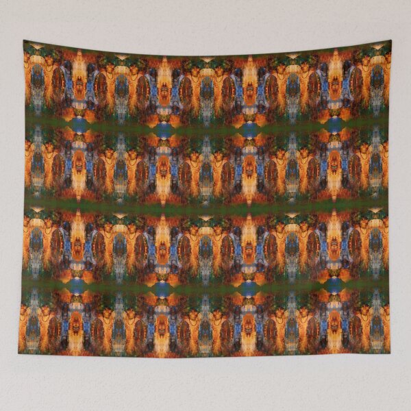 Item preview, Trippy Pattern: Wide-Brimmed Hat Lady designed and sold by Dusty Thorne.