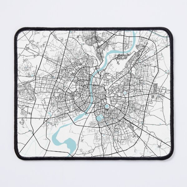 Item preview, Ahmedabad City Map of Gujarat, India - Circle designed and sold by deMAP.