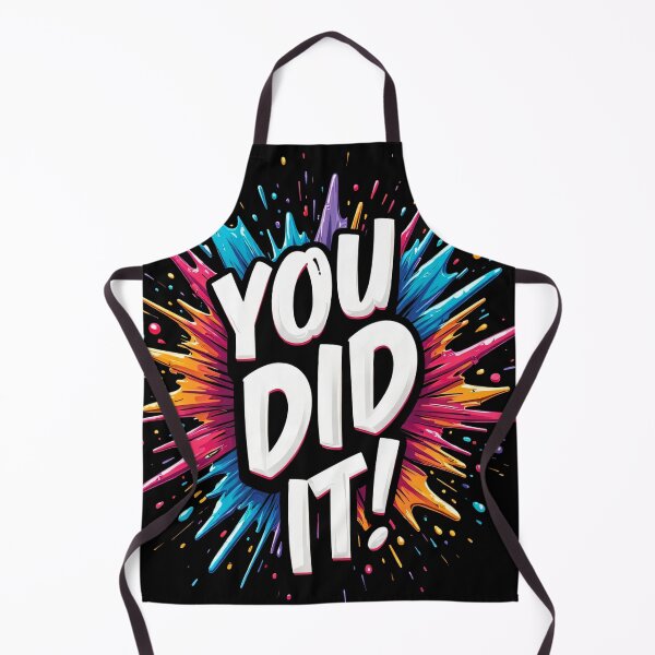 Item preview, You Did It Bold White Typography With Colorful Paint Splash Explosion Motivational Celebration Poster Graphic Vibrant Success Artwork designed and sold by Mimoshi ⭐⭐⭐⭐⭐.