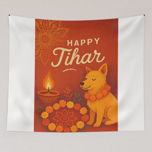 Item preview, Kukur Tihar Festival Celebration Nepal designed and sold by Places On Earth.