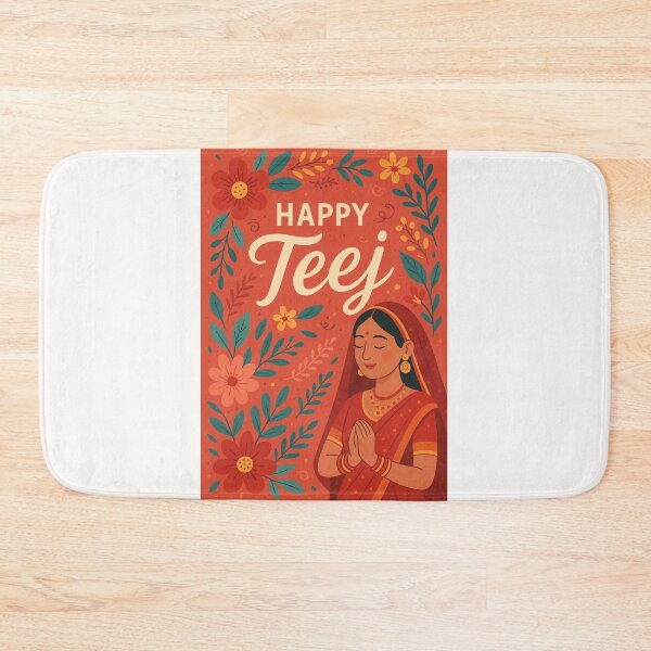 Item preview, Teej Festival – Woman in Red Praying Nepal designed and sold by Places On Earth.