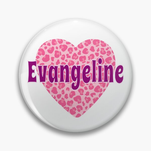 Item preview, Evangeline Name Pink Leopard Heart  designed and sold by Jeallan Designs.
