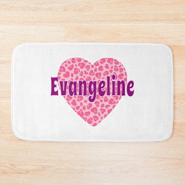 Item preview, Evangeline Name Pink Leopard Heart  designed and sold by Jeallan Designs.