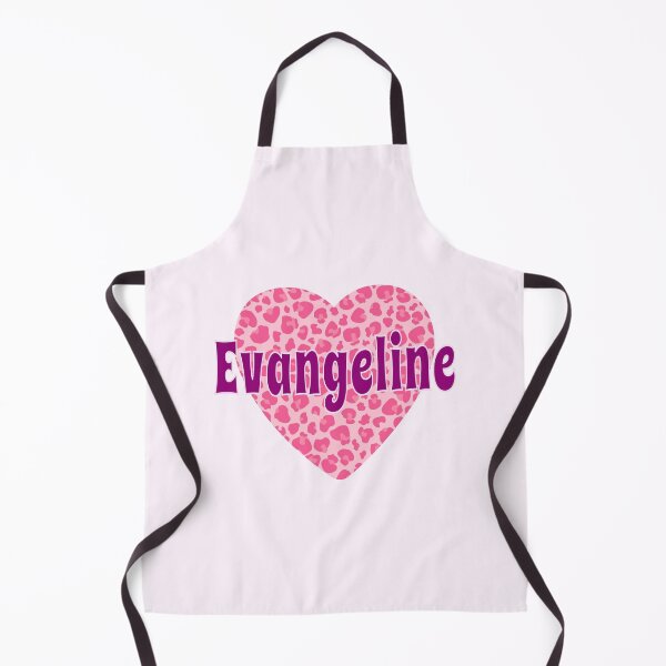 Item preview, Evangeline Name Pink Leopard Heart  designed and sold by Jeallan Designs.