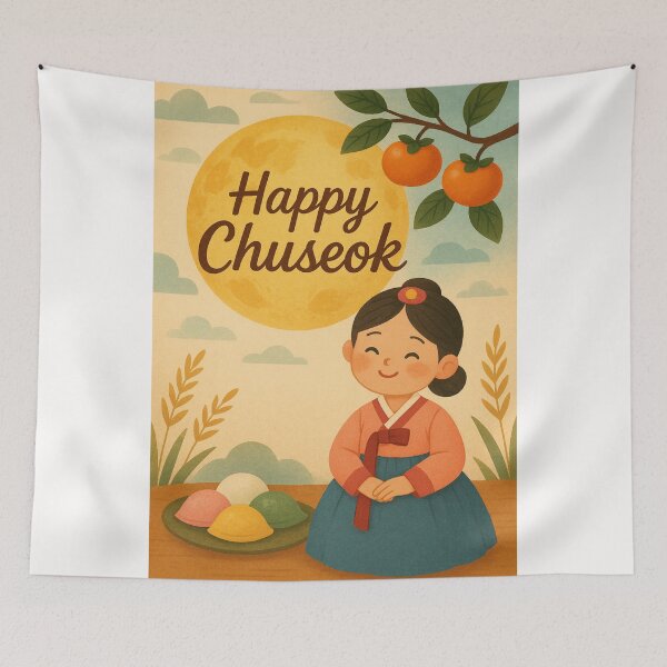 Item preview,  Happy Chuseok Korean Harvest Festival designed and sold by Places On Earth.