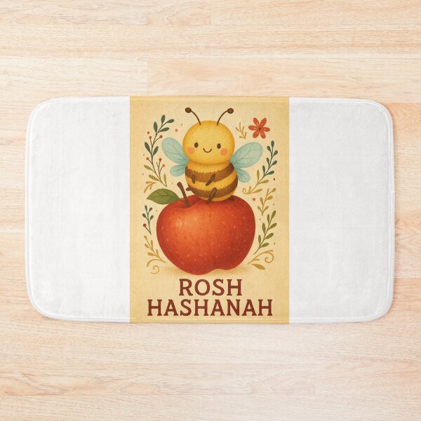 Item preview, Rosh Hashanah Apple and Honey Greeting designed and sold by Places On Earth.